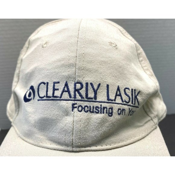 Clearly Lasik Strapback Golf Cap Hat Adjustable Eye Care Optometrist - Picture 2 of 9